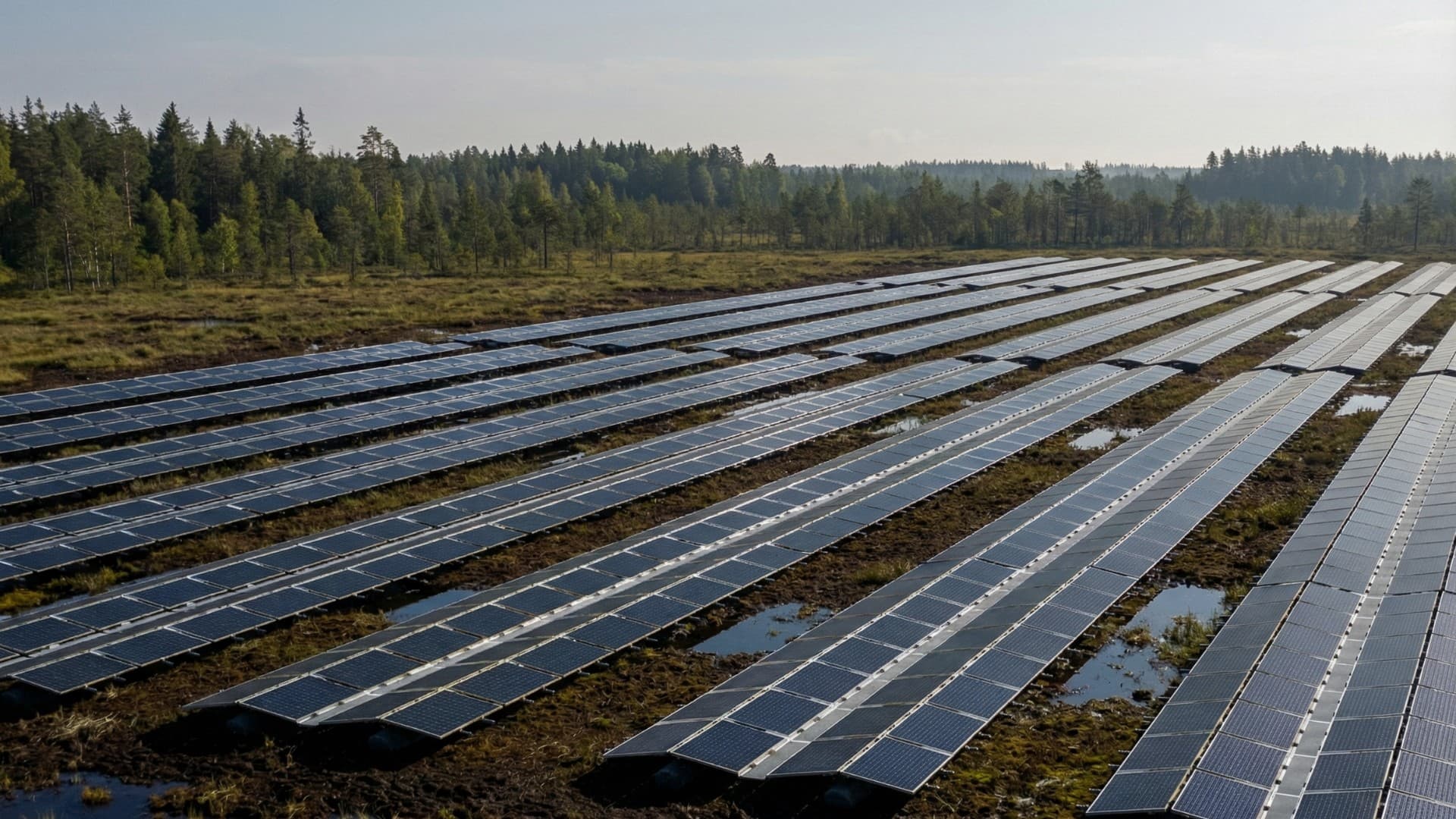 PeatModule, pålningsfritt solcellssystem för torvmark och deponi